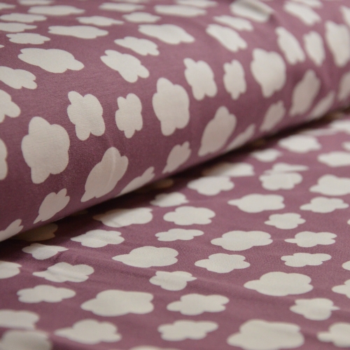 Jersey | Clouds mini Wolken | alt lila